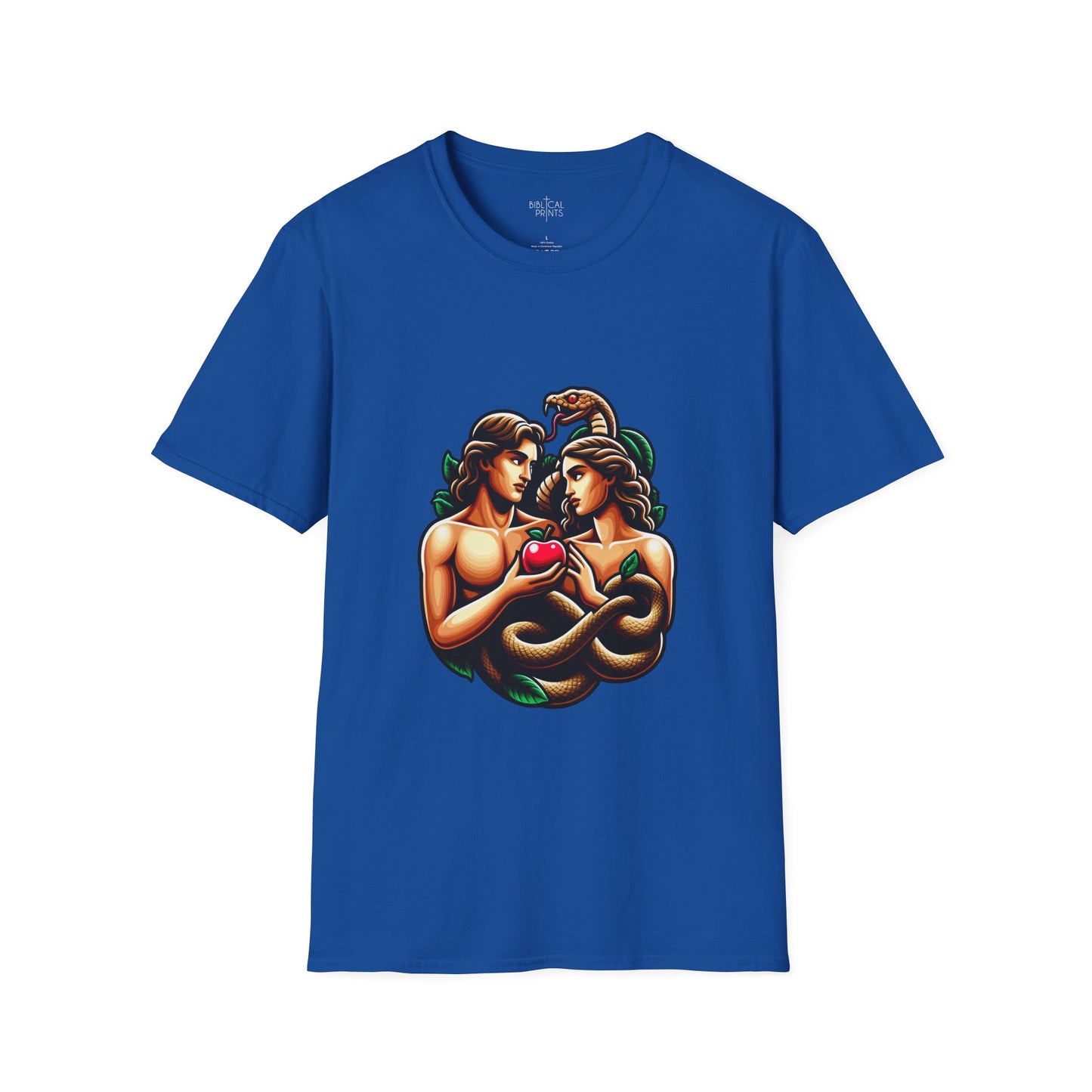 Adam and Eve next to the sin T-Shirt | Unisex Softstyle - Biblical Prints