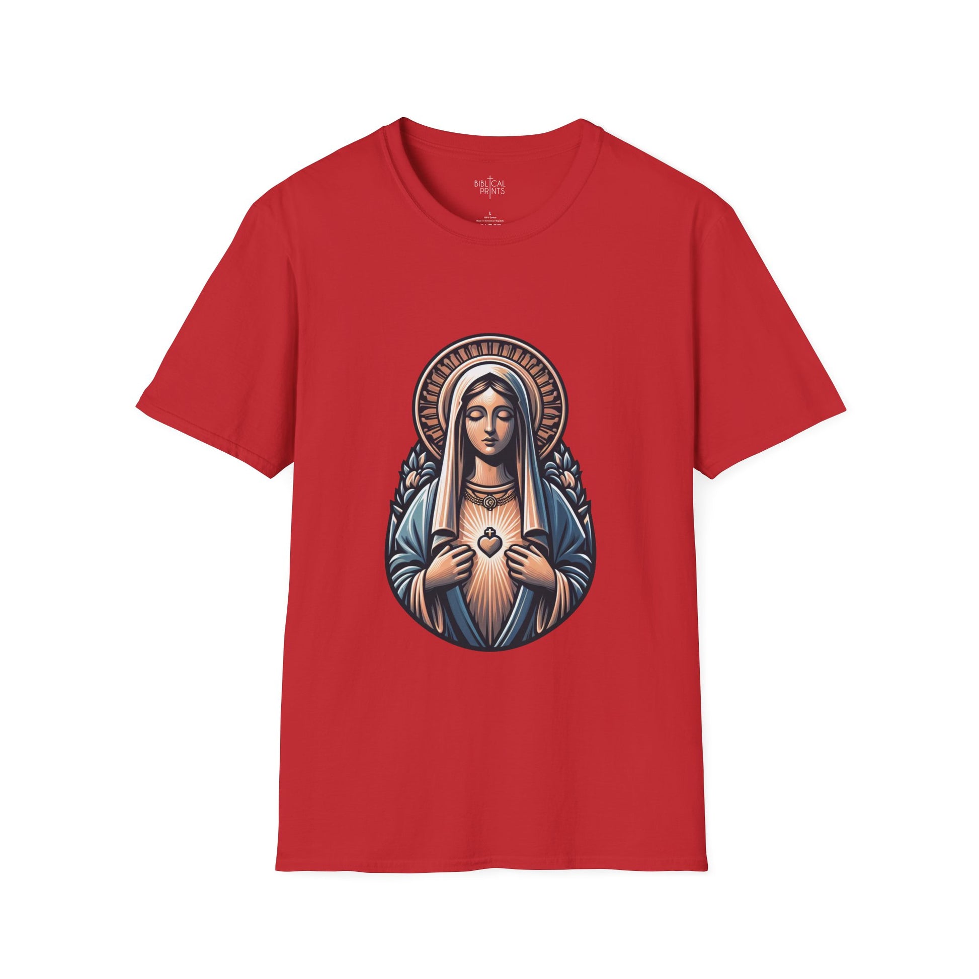 Holy Mary T-Shirt | Unisex Softstyle - Biblical Prints