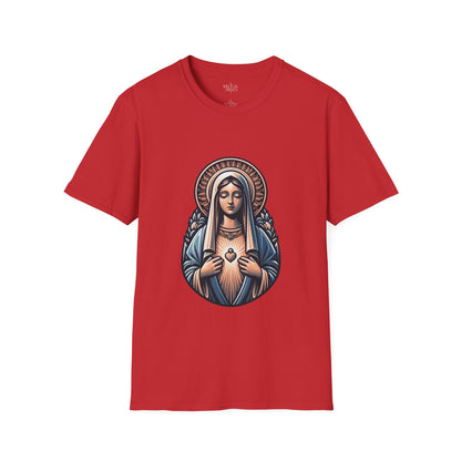 Holy Mary T-Shirt | Unisex Softstyle - Biblical Prints