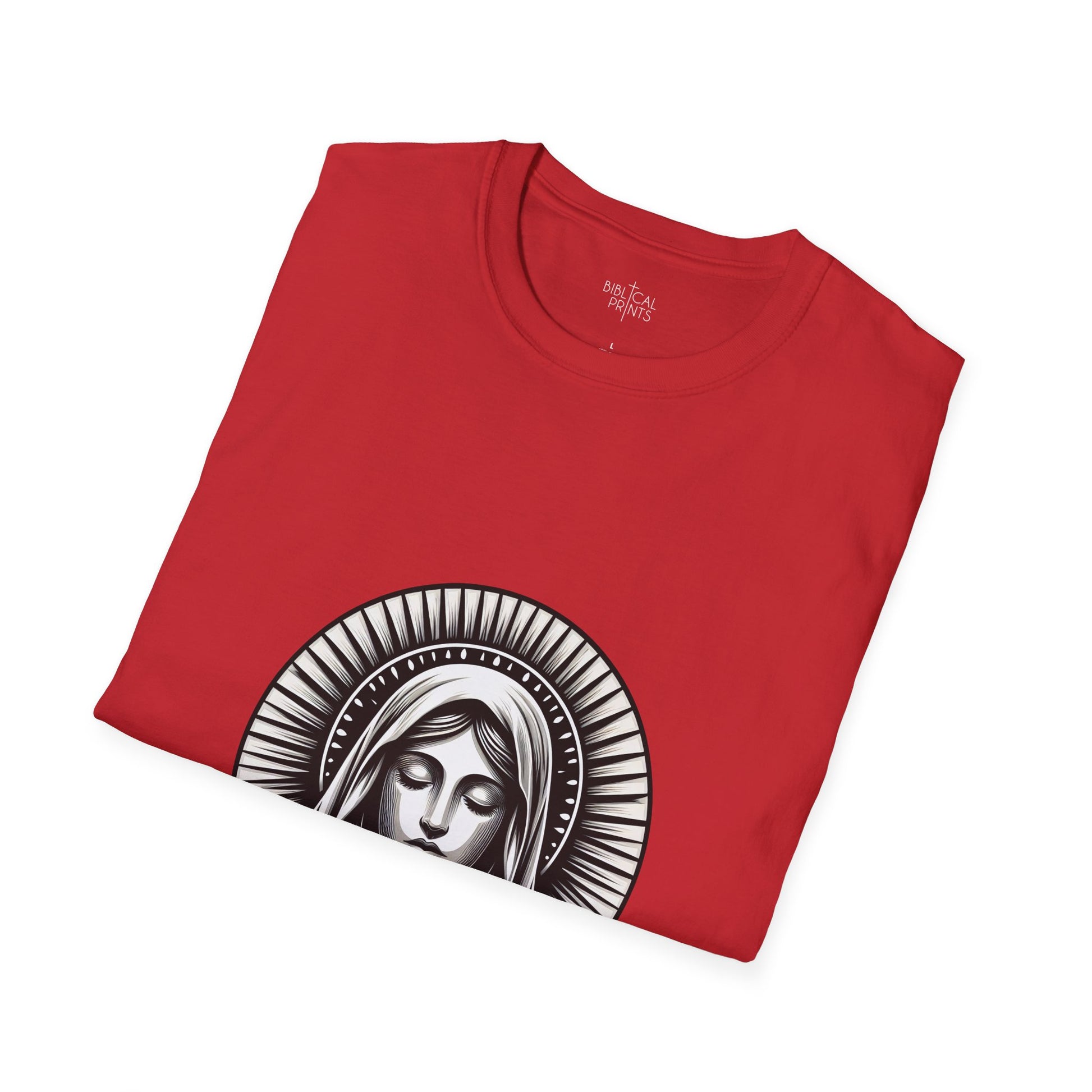 Holy Mary T-Shirt | Unisex Softstyle - Biblical Prints