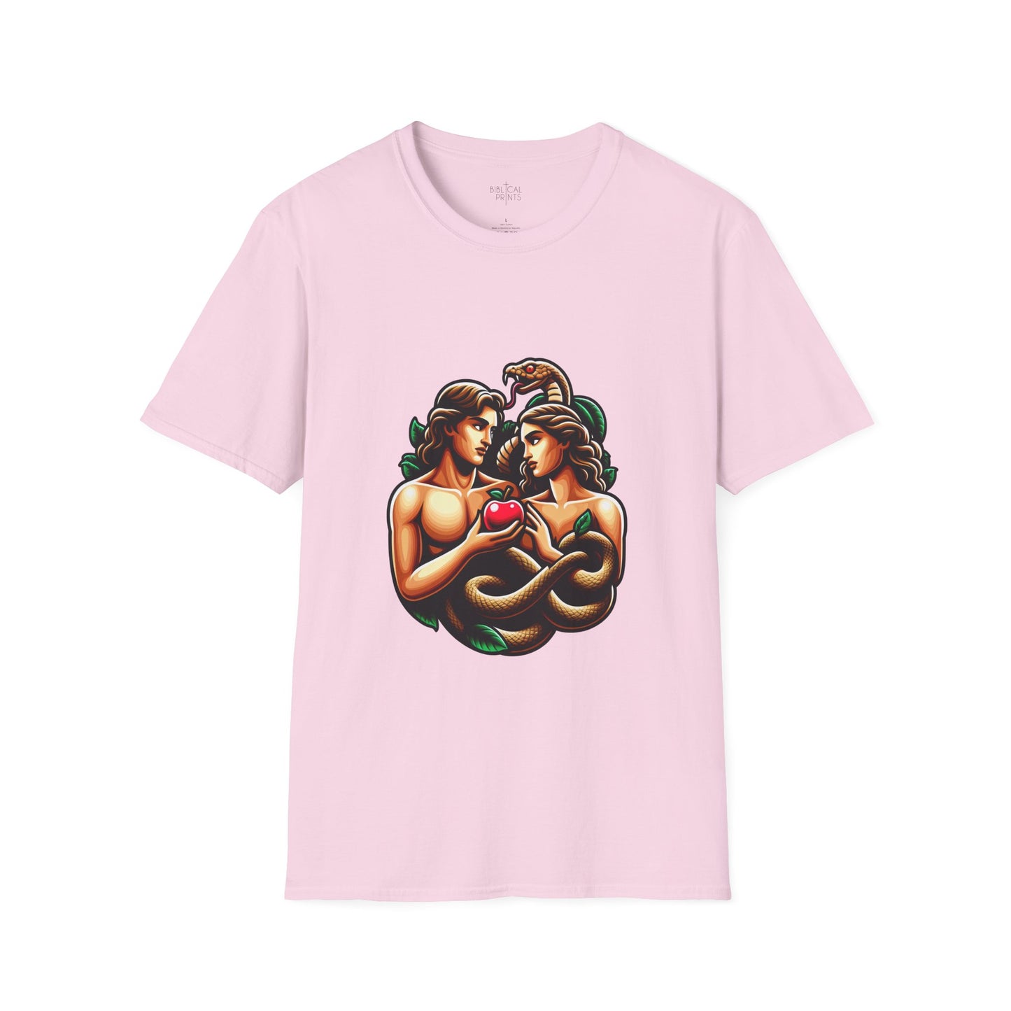 Adam and Eve next to the sin T-Shirt | Unisex Softstyle - Biblical Prints