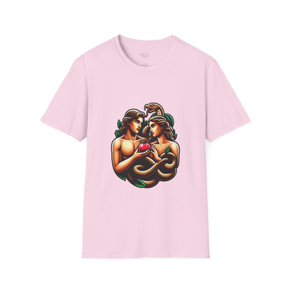 Adam and Eve next to the sin T-Shirt | Unisex Softstyle - Biblical Prints