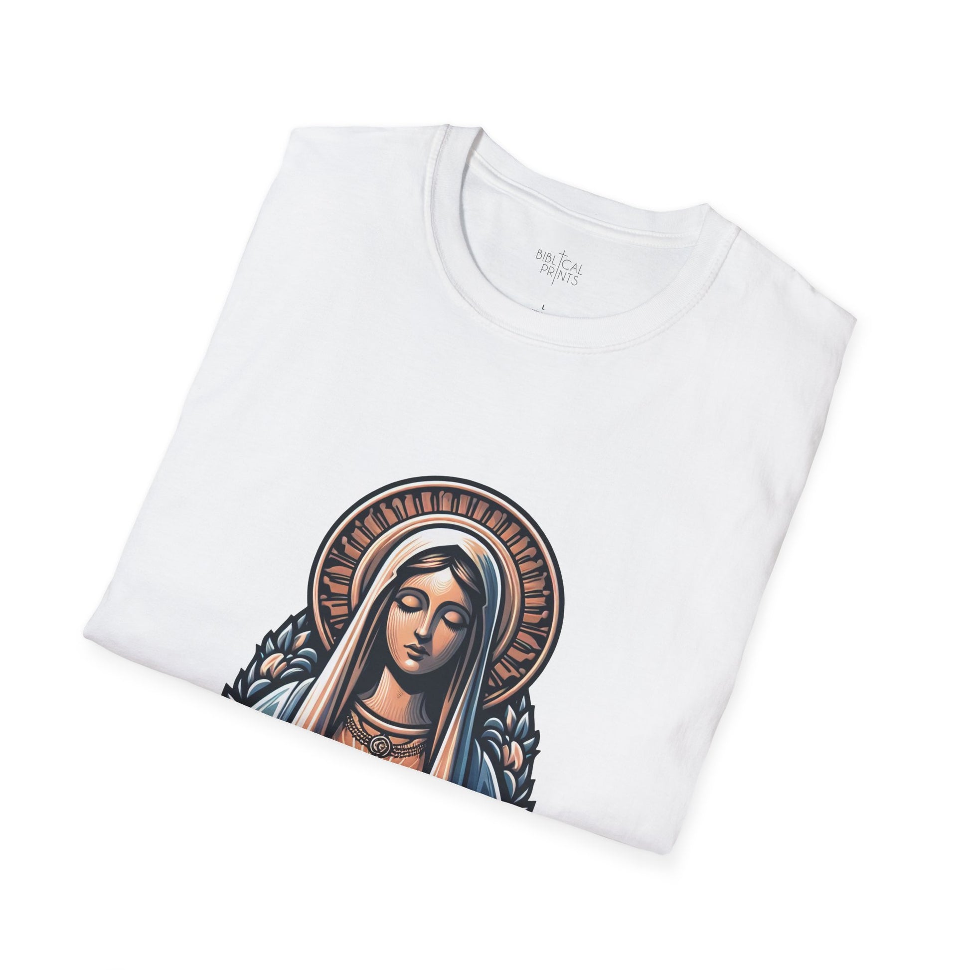 Holy Mary T-Shirt | Unisex Softstyle - Biblical Prints