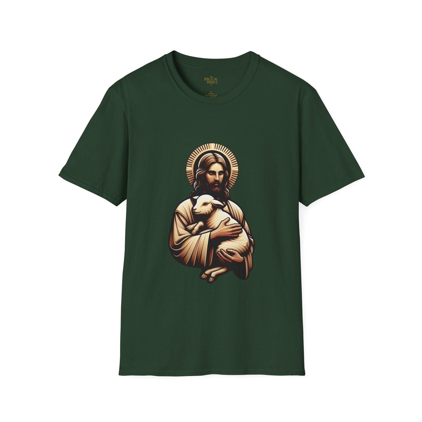 Jesus Christ and the Lamb T-Shirt | Unisex Softstyle