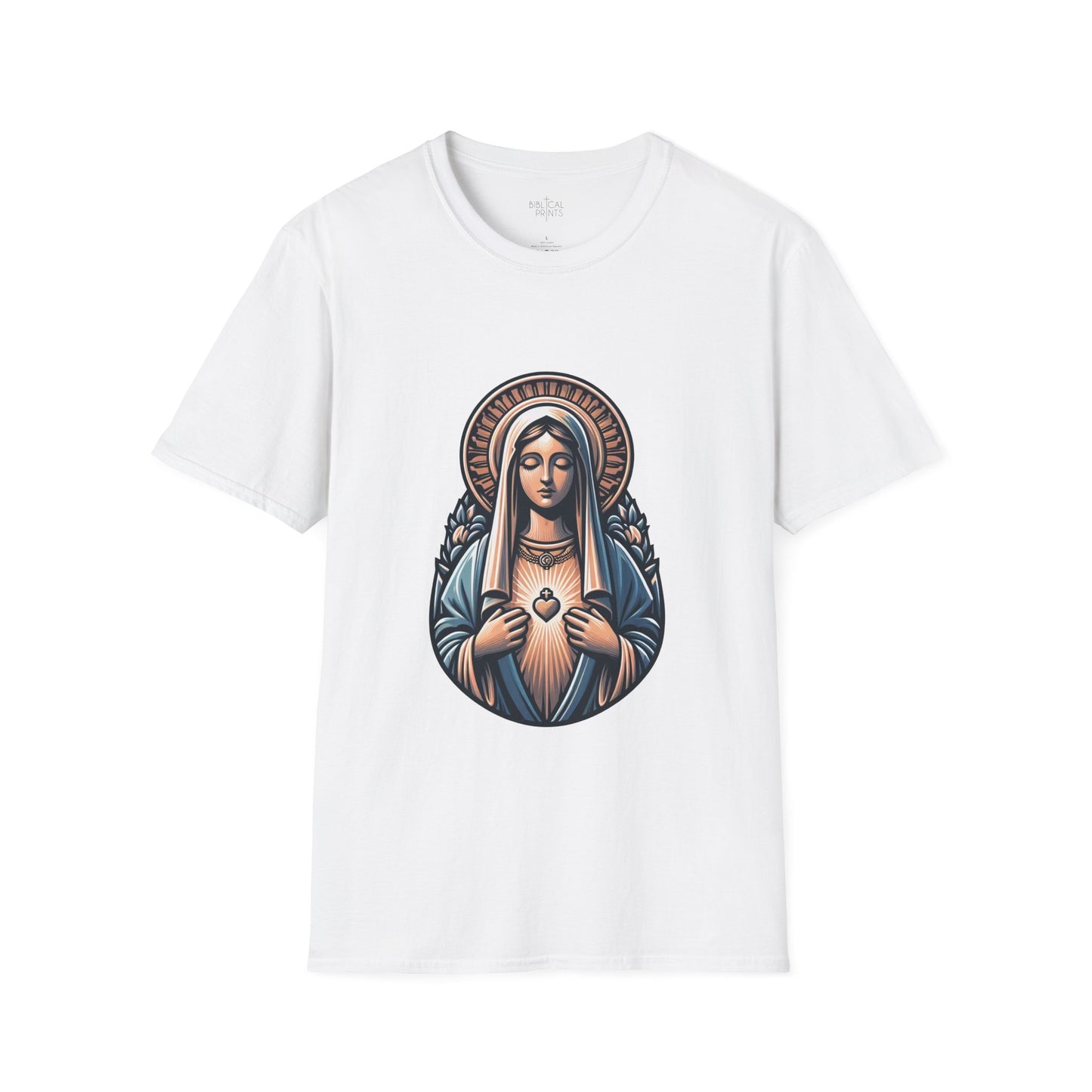 Holy Mary T-Shirt | Unisex Softstyle - Biblical Prints