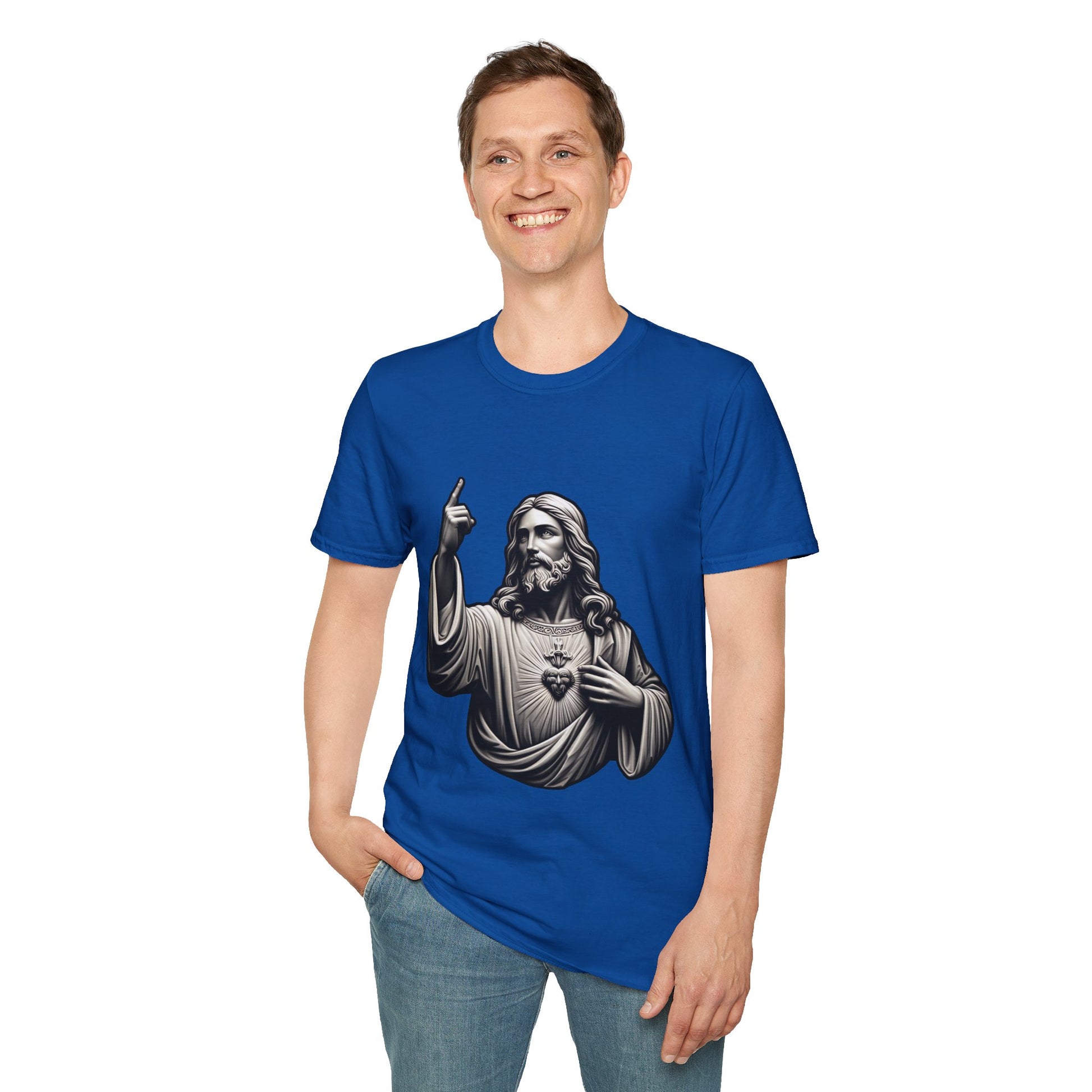 Jesus Christ Figure T-Shirt | Unisex Softstyle - Biblical Prints
