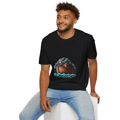 Noah and the Ark T-Shirt | Unisex Softstyle - Biblical Prints