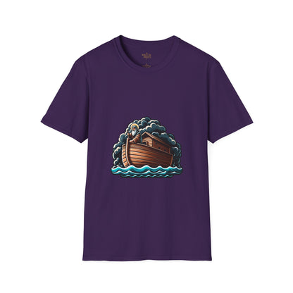 Noah and the Ark T-Shirt | Unisex Softstyle - Biblical Prints