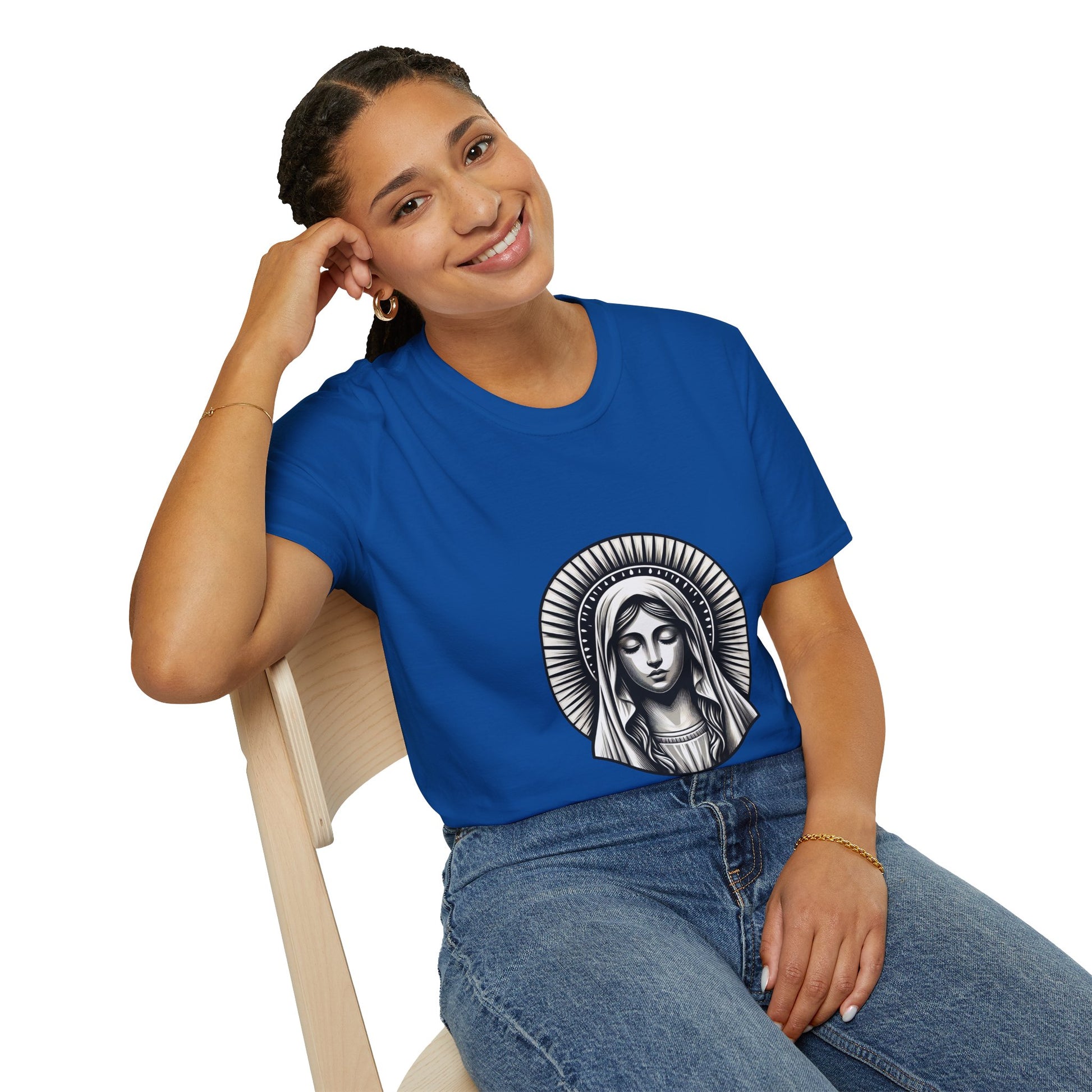 Holy Mary T-Shirt | Unisex Softstyle - Biblical Prints