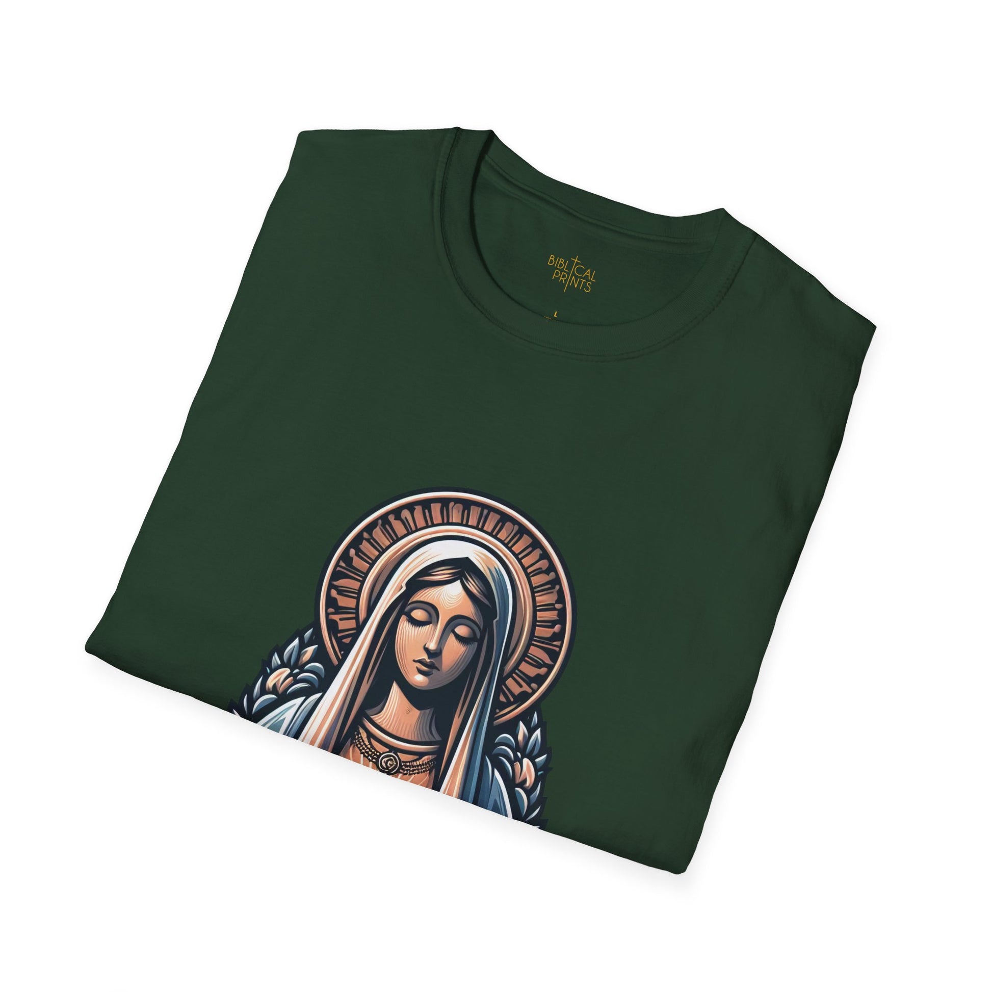 Holy Mary T-Shirt | Unisex Softstyle - Biblical Prints