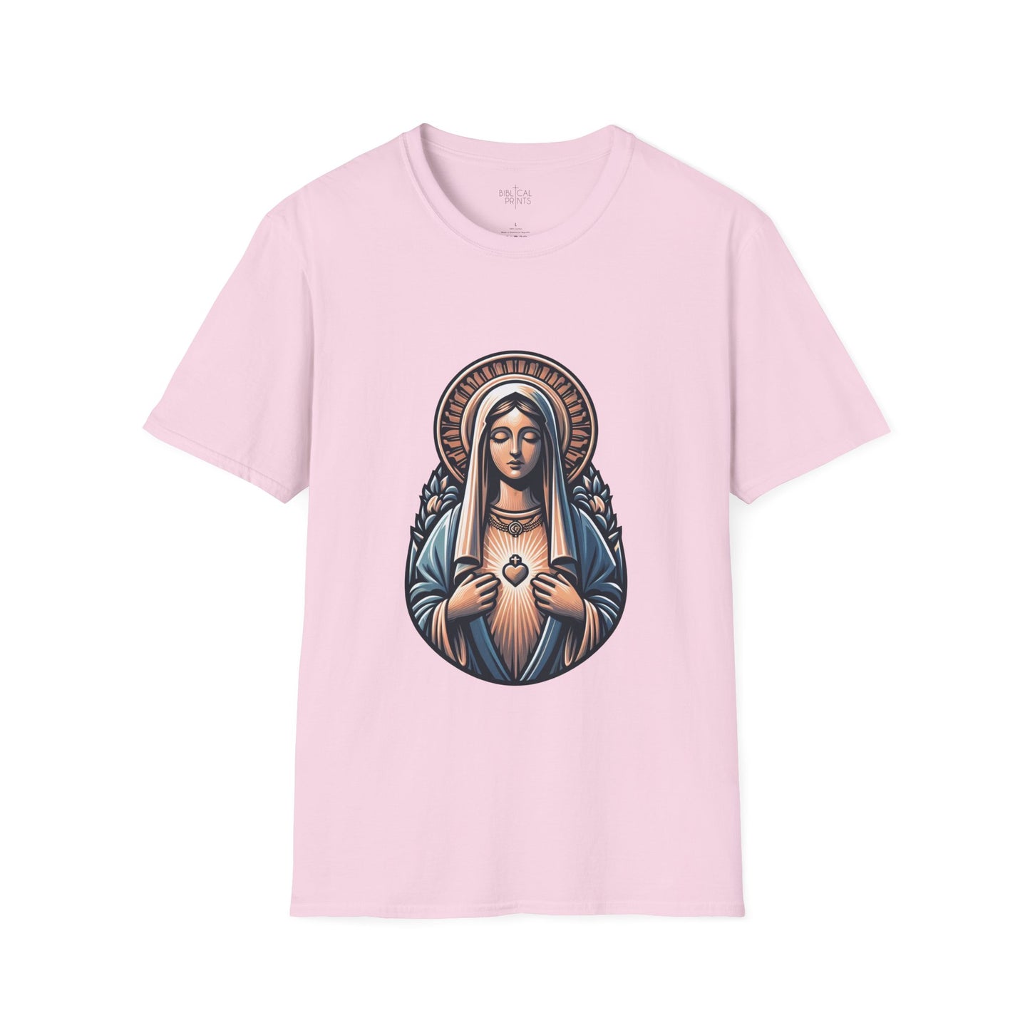 Holy Mary T-Shirt | Unisex Softstyle - Biblical Prints