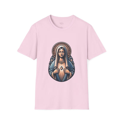 Holy Mary T-Shirt | Unisex Softstyle - Biblical Prints