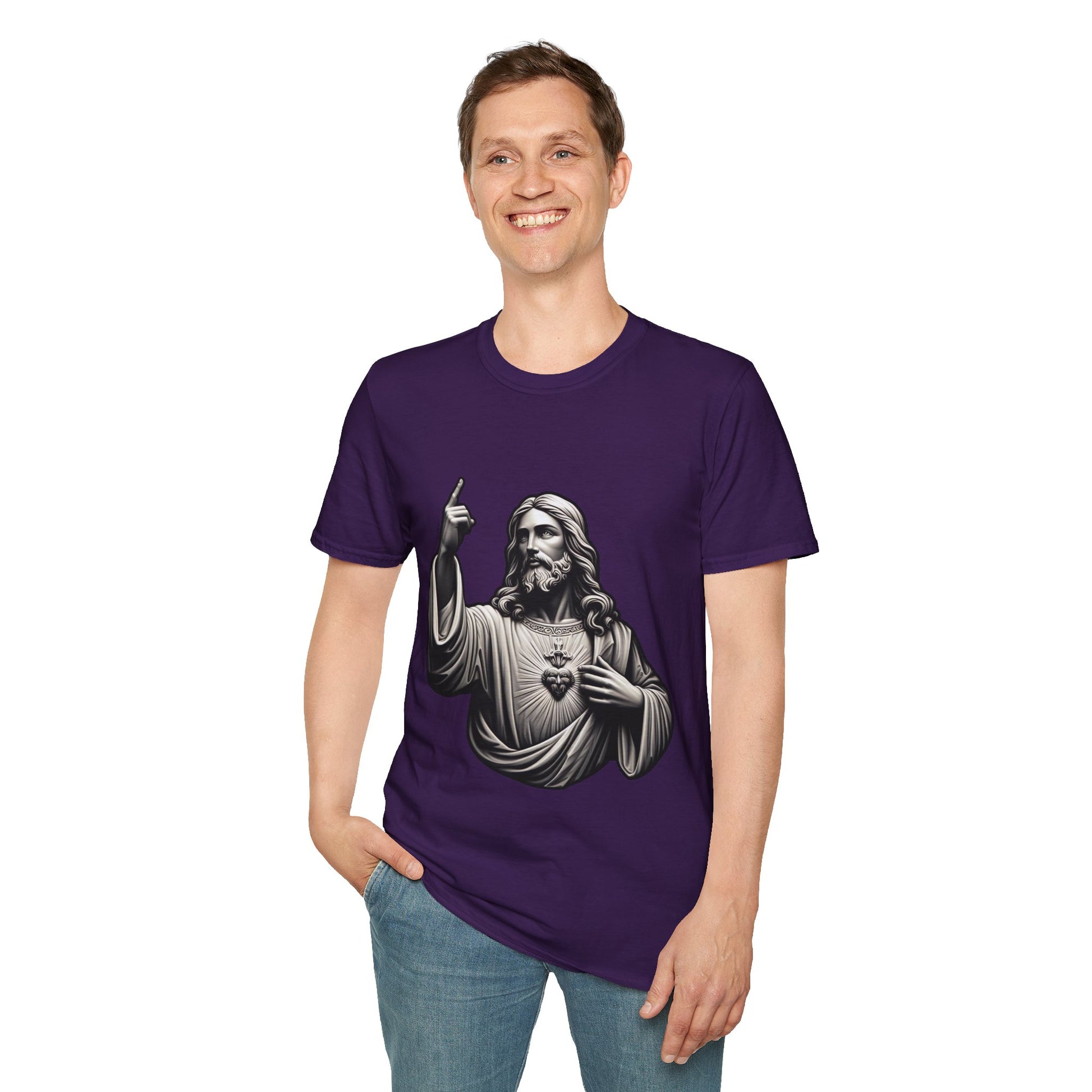 Jesus Christ Figure T-Shirt | Unisex Softstyle - Biblical Prints