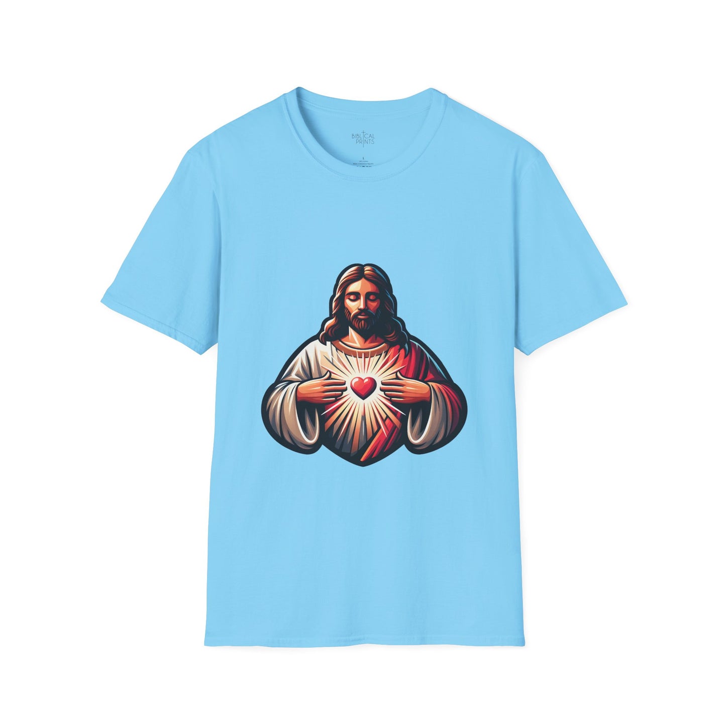 Jesus Christ Sacred Heart T-Shirt | Unisex Softstyle