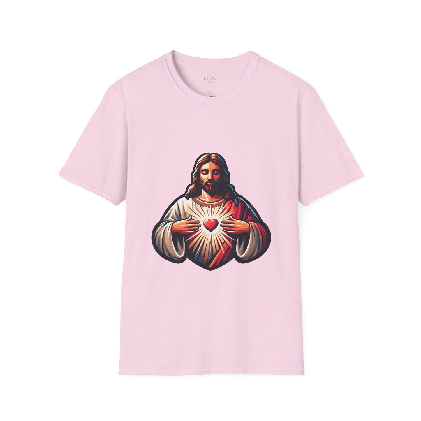 Jesus Christ Sacred Heart T-Shirt | Unisex Softstyle