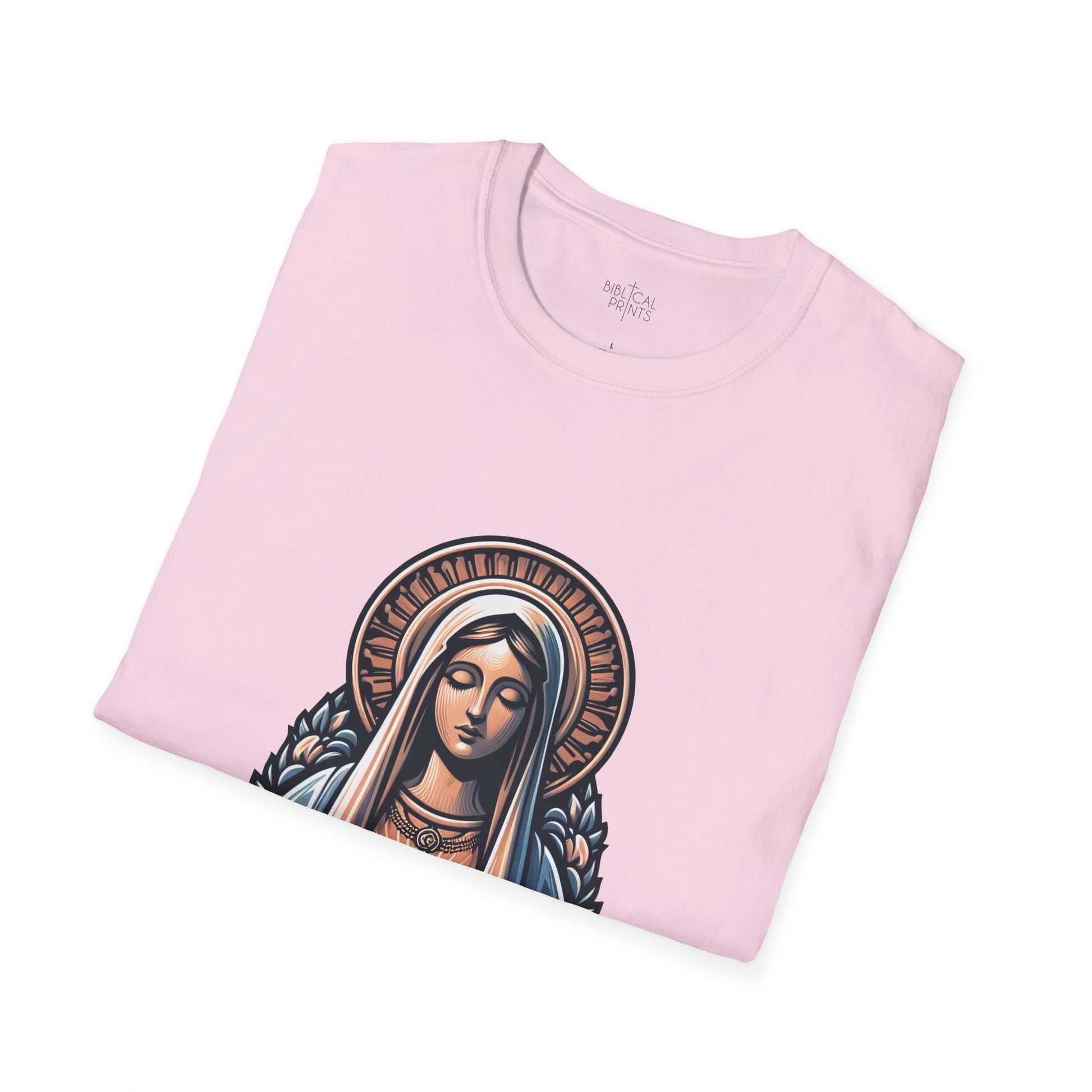 Holy Mary T-Shirt | Unisex Softstyle - Biblical Prints